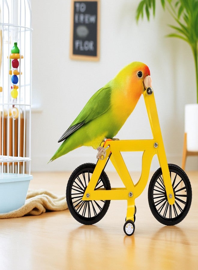 KH866 Bird Intelligence Training Toy Mini Bicycle Parakeet Parrot Bike Trick Educational Puzzle Bird Foot Talon Toy for Small Medium Lovebird Conures Cockatoo Exercising Interactive Table Top Prop, Large - Image 4
